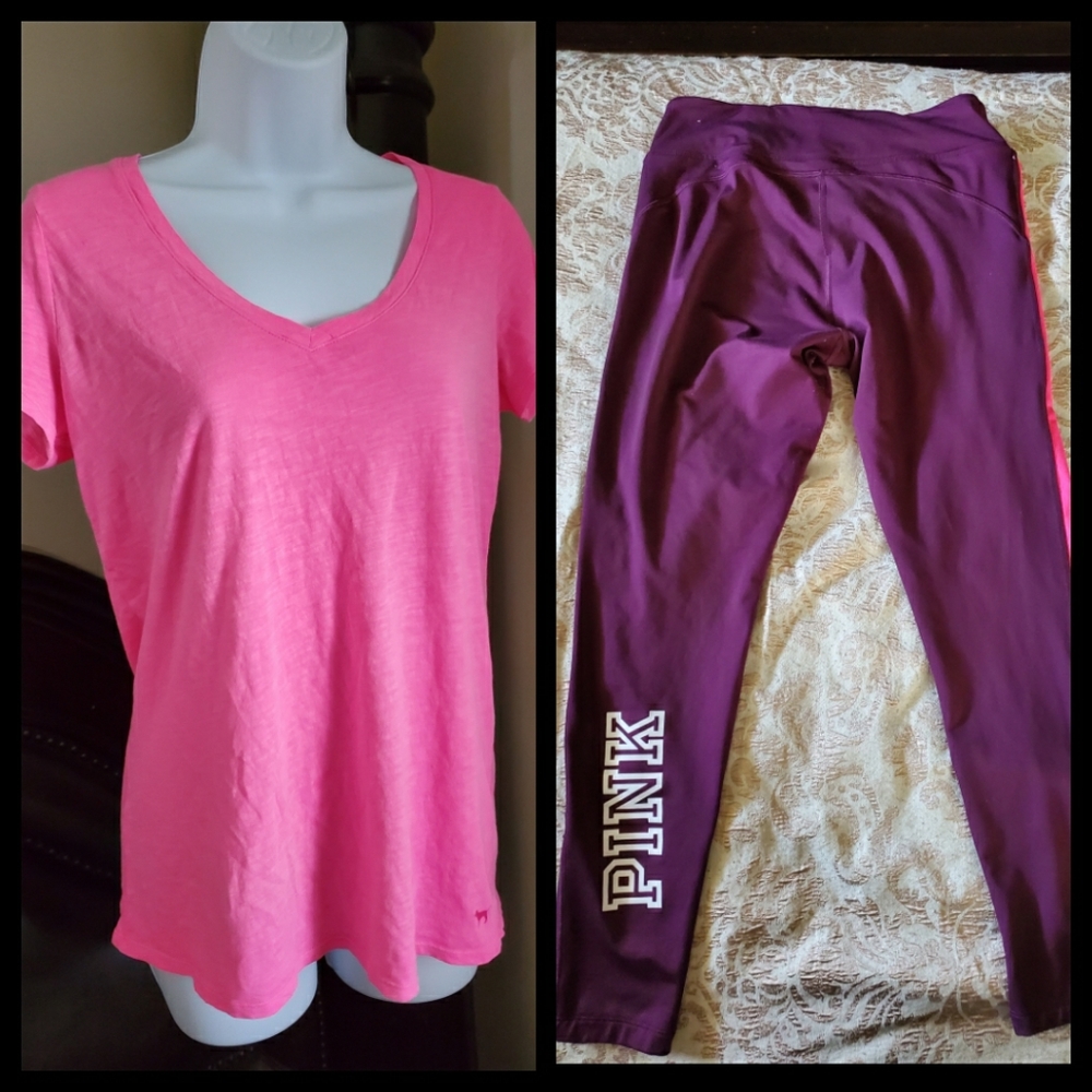 Pink V-Neck T-Shirt
